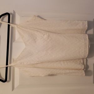 Pixley White crochet tank